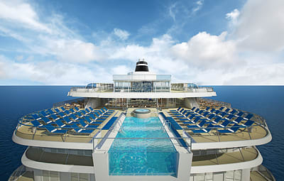Rendering of the infinity pool on the Viking Star - Photo courtesy Viking Cruises Rendering of the infinity pool on the Viking Star - Photo courtesy Viking Cruises